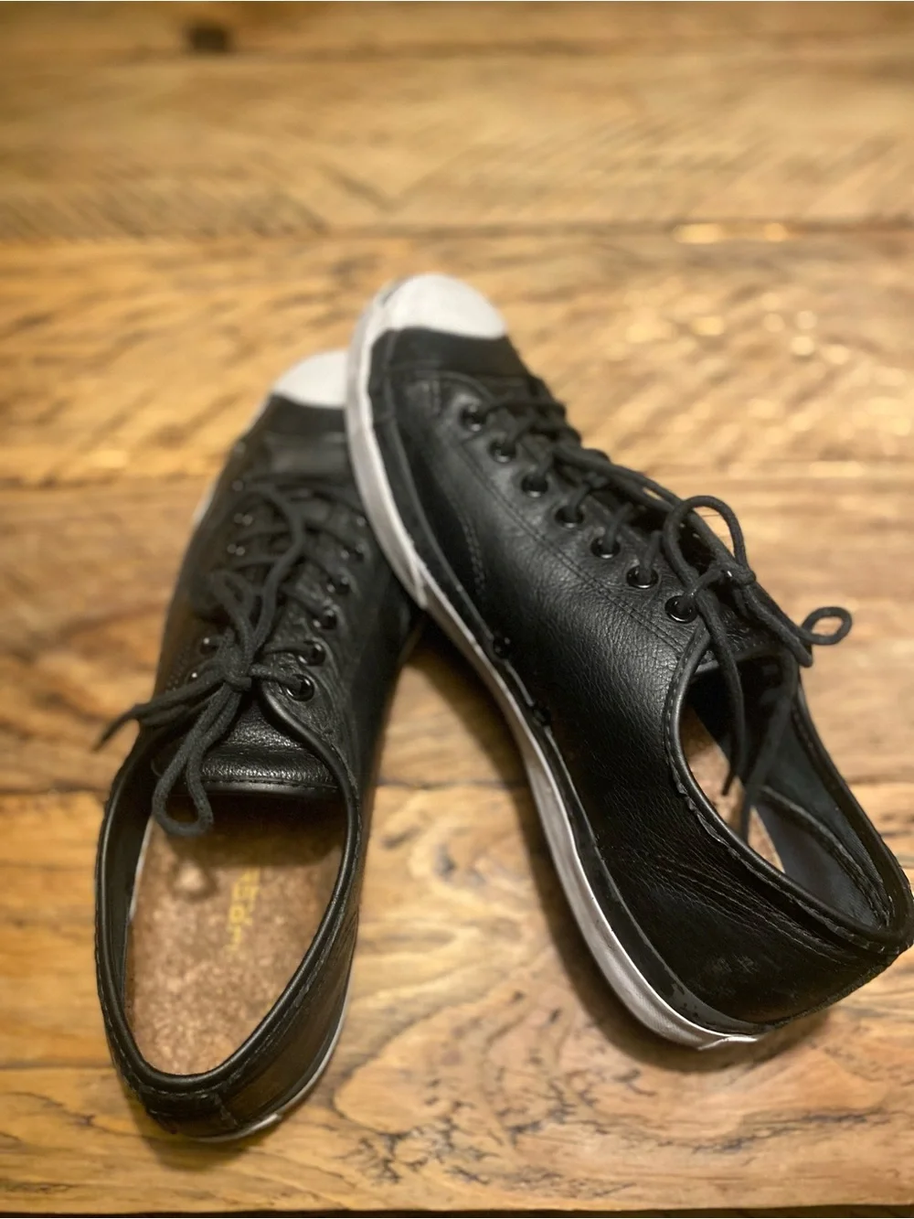 Men's jack purcell converse  Leather Lace-Up Sneakers - Picture 4 of 6